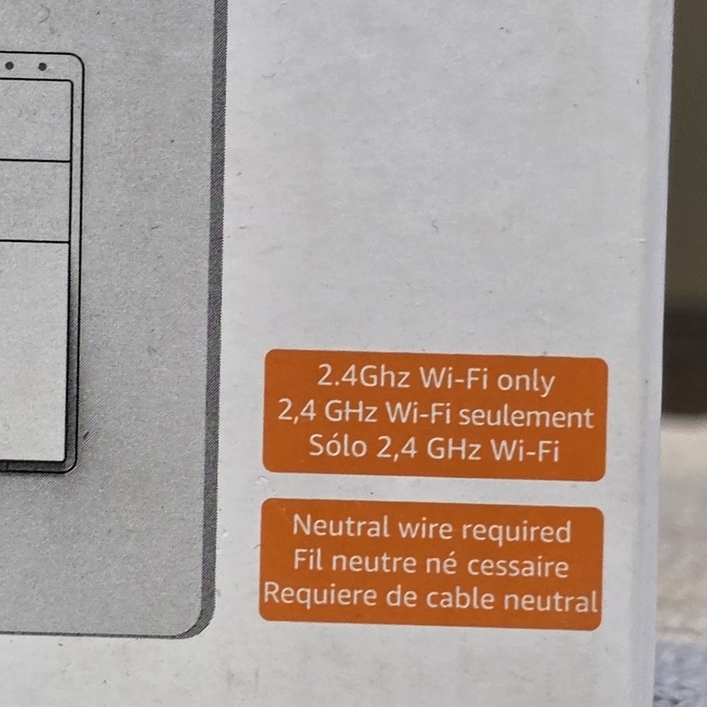 New Amazon Basics Smart Dimmer Switch Single Pole Alexa 450W Incandescent Wi-Fi - Picture 7 of 8